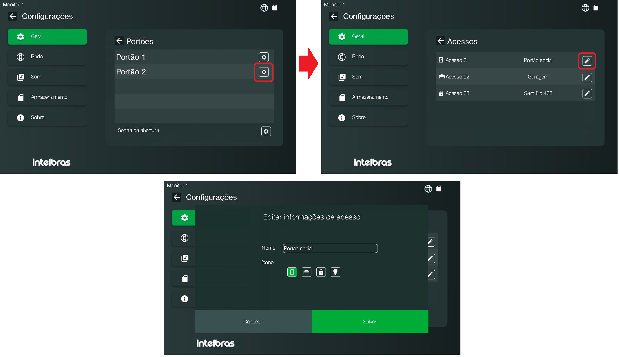 Tela config acesso 3